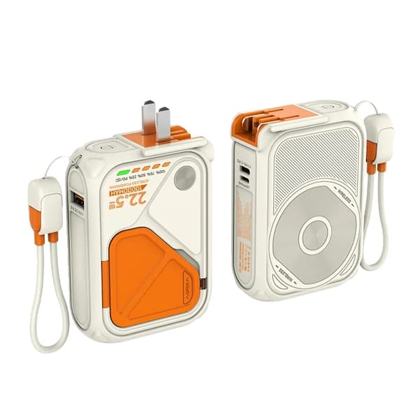 Magnetisk trådløs powerbank, 20000mAh kapacitet, hurtigoplader,Hvid EU, 20000mAh