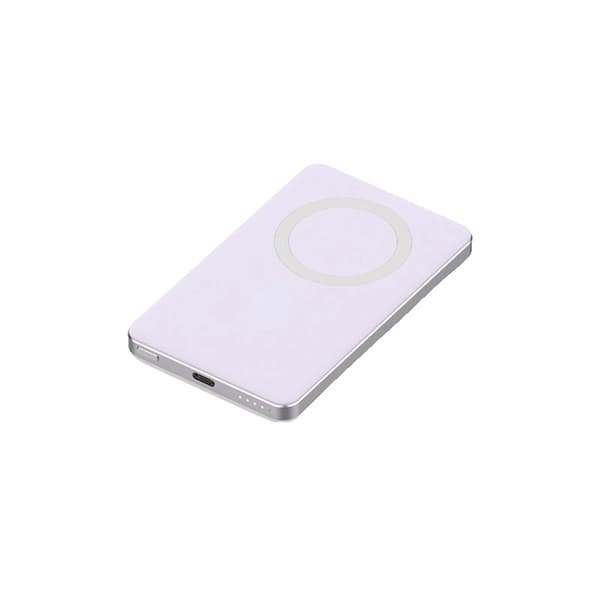 Trådløs Power Bank, 10000mAh Kapacitet, Ultra-Tyndt Design,lilla 10000mAh