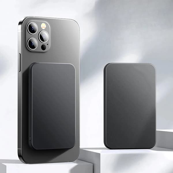Magnettinen Power Bank, 10000mAh kapasiteetti, kaksisuuntainen nopea lataus,10000mAh musta, 10000mAh