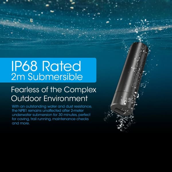 IP68 Klassad Vattentät Powerbank, 5000mAh Kapacitet, Envägs Snabbladdning,5000mAh