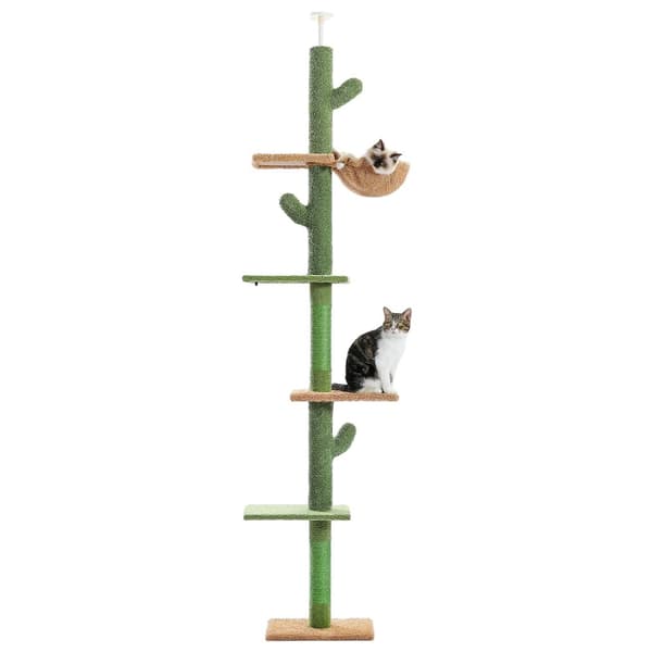 Kattträd, golv till tak-design, klöspelare,AMT0187GN, L