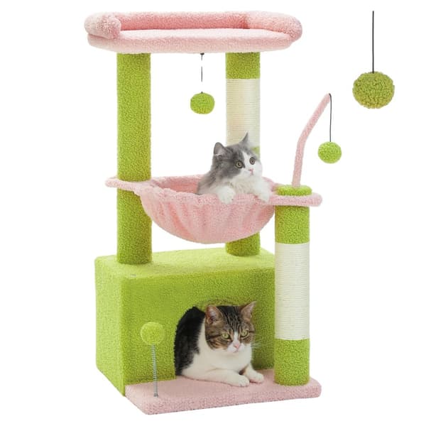 Kattträd, Tredelad Design, Träbyggnation,AMT0211PK-a, M