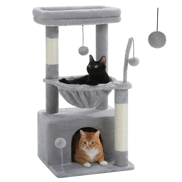 Kattträd, Tredelad Design, Träbyggnation,AMT0211GR, M