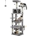 Miniatyrbillede 2 af 2: Multi-Level Katte træ, Rummelig Hængekøje, Holdbar Trækonstruktion,AMT0204GY, XL