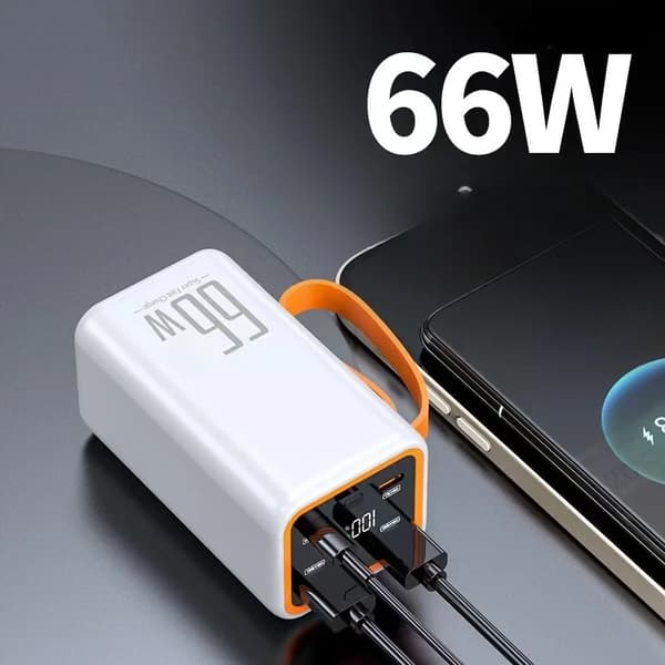 Bærbar mobil powerbank, 20000mAh kapacitet, dual USB-porte,v-bai, 20000mAh