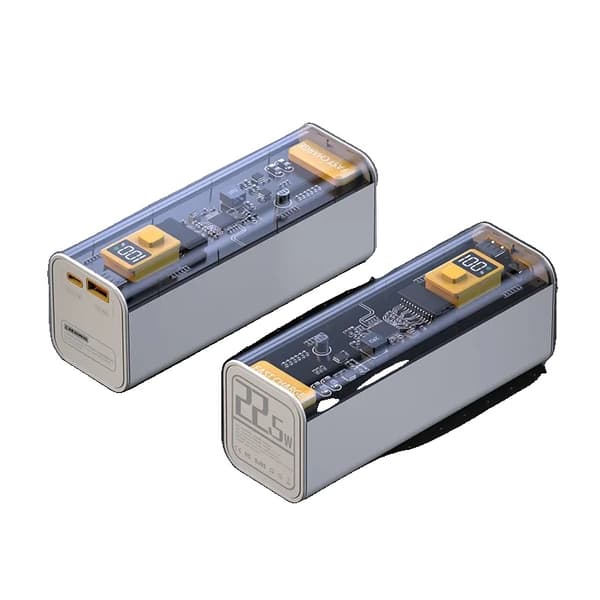 Power Bank, 40000mAh kapacitet, tovejs hurtigopladning,Hvid 1 stk, 30001MAH-50000MAH