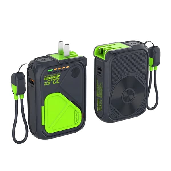 Magnetisk trådlös powerbank, 20000mAh kapacitet, snabbladdare,Svart EU, 10000mAh