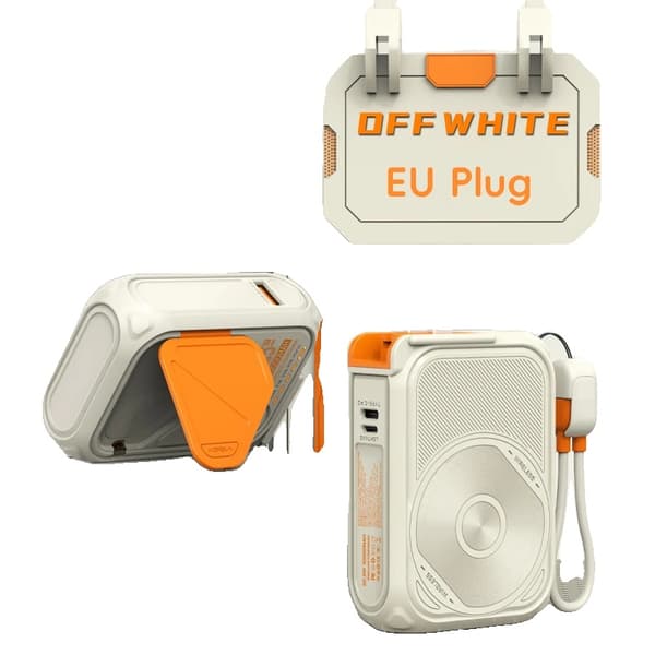20000mAh Magnetisk Trådlös Power Bank, Snabbladdningsteknik, Flera Utgångsalternativ,Off White Eu, 20000mAh