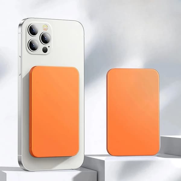 Magnetisk Power Bank, 10000mAh kapacitet, tovejs hurtigopladning,10000mAh Orange, 10000mAh
