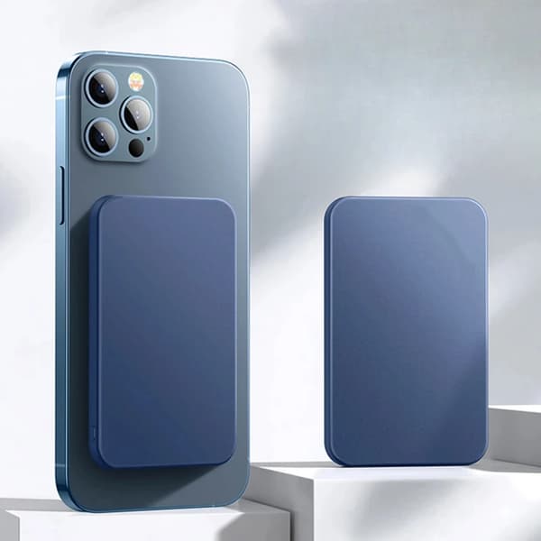 Magnetisk Power Bank, 10000mAh kapacitet, tovejs hurtigopladning,10000mAh blå, 10000mAh