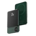 Miniatyrbillede 1 af 2: Magnetisk trådløs powerbank, 5000mAh kapacitet, digital skærm,5000mAh grøn