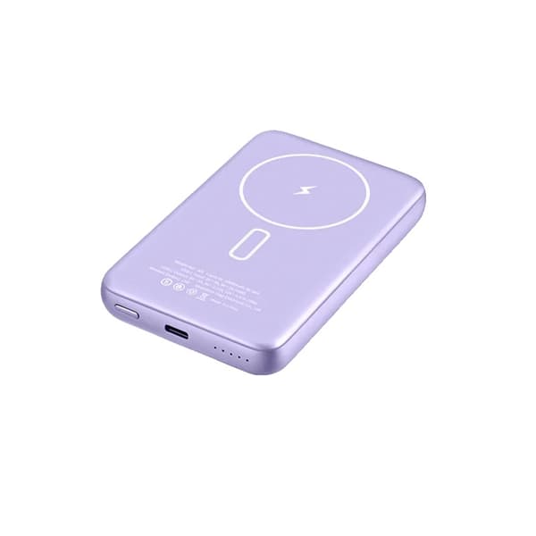 Langaton magneettinen power bank, 10000mAh kapasiteetti, nopea USB Type C -lataus,5000mAh Violetti