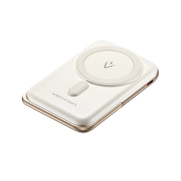 Powerbank, 10000mAh kapacitet, 20W USB-C utgång, magnetisk trådlös laddning,10000mAh Vit