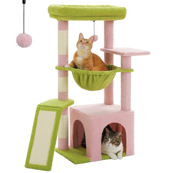 Kattträd, Rymlig Hängmatta, Stabil Sisal Klösträdgård,AMT0271PK, L