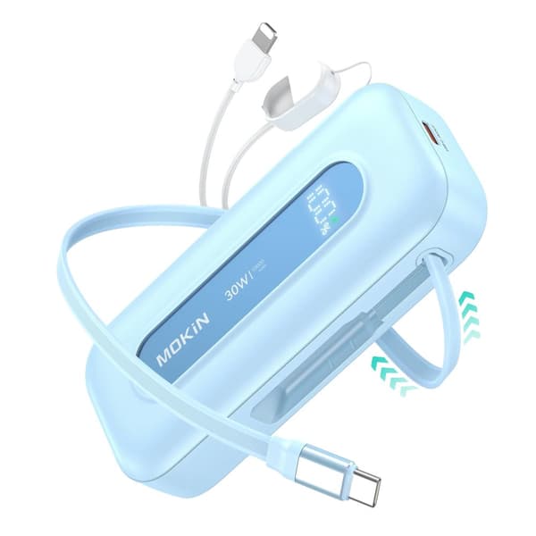 MOKiN Power Bank, 30W Hurtigopladning, Kapacitet,10000mAh, 30W 10000mAh