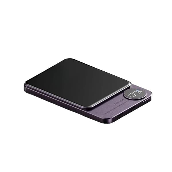 Magnettinen Power Bank, Kaksisuuntainen Nopea Lataus,Violetti, 5000mAh