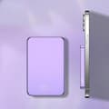 Miniatyrbillede 2 af 2: Magnetisk trådløs powerbank, 10000mAh kapacitet, USB C PD20W hurtigopladning,Lilla 10000mAh