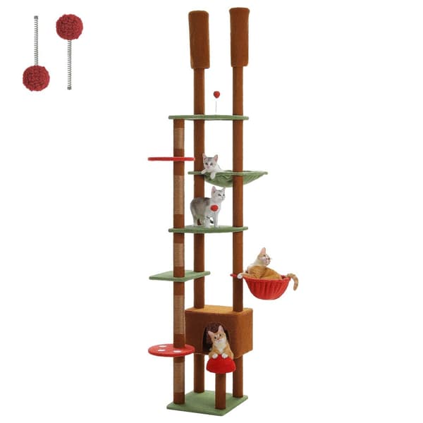Justerbart Katte træ, Multi-niveau Design, Hyggelig Hængekøje,AMT0249BN, XL