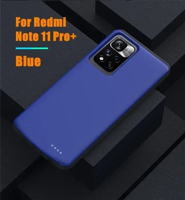 Power Case, 10000mAh kapacitet, DC 5V-2.0A indgang/udgang, kompatibel med Note 12-serien,forNote 11 Pro Plus-en