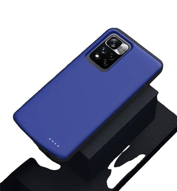 Power Case, 10000mAh kapacitet, DC 5V-2.0A indgang/udgang, kompatibel med Note 12-serien,forNote 10 Pro  Blå
