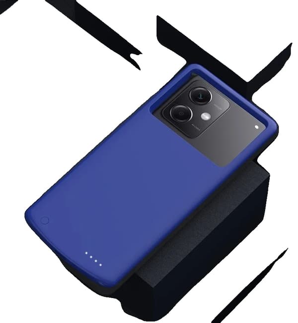 Power Case, 10000mAh kapacitet, DC 5V-2.0A indgang/udgang, kompatibel med Note 12-serien,til Note 12  Blå
