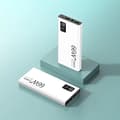 Miniatyrbillede 2 af 2: Bærbar Oplader, Høj Kapacitet, Dobbelt Hurtig Opladning,Hvid 66W, 20000mAh