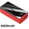 Miniatyrbild 2 av 2: Bärbar Power Bank, Hög kapacitet, Snabbladdningsteknik,50001mAh-100000mAh, 80000 1stk