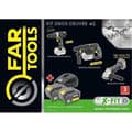Miniatyrbillede 6 af 6: X-FIT PACK 'BIG WORK' 3 maskiner 18V + 2 batterier 18V 3.0Ah: Borr / skruvmejsel + Perfo hammare + Vinkelslip