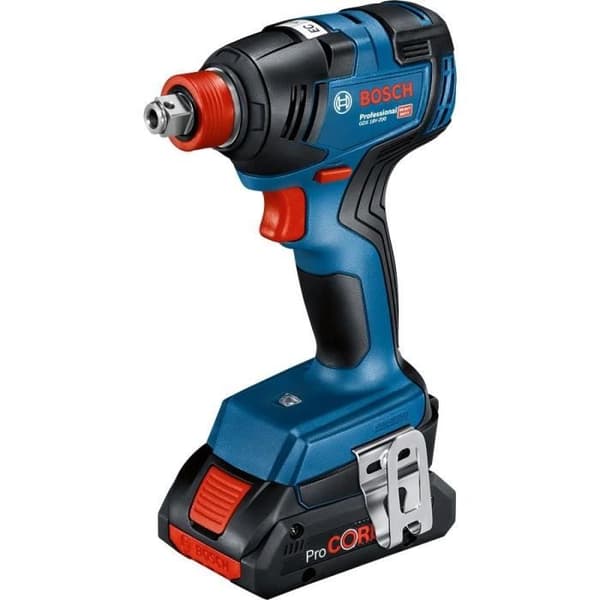 Kit 2 Tools Chock Skruvmejsel/trådlös Boulonneuse GDX 18V-200 + Drilling Drivestizer med slagverk GSB 18V-55 2x4.0AH GAL 18V-40 L-CASE