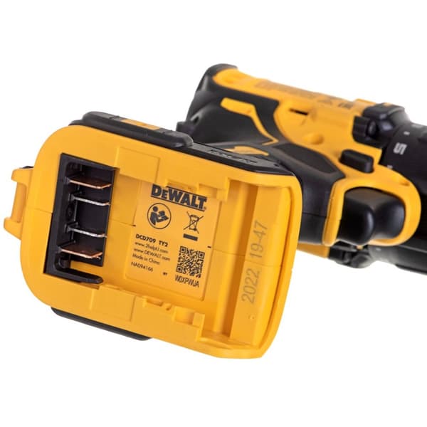 EL-VÆRKTØJSKOMBOKIT DEWALT DCK2062M2T (DCD709+DCF809) 18V 2X4.0AH