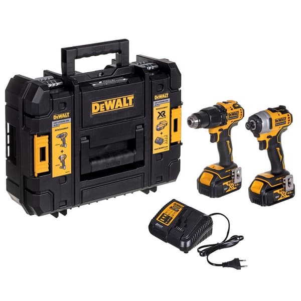 EL-VÆRKTØJSKOMBOKIT DEWALT DCK2062M2T (DCD709+DCF809) 18V 2X4.0AH