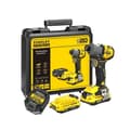 Pikkukuva 1 / 6: Sladdlös slagskruvdragare + 2 x 2Ah batterier + laddare - 18V - Stanley Fatmax - Borstlös - SFMCF830D2K-QW