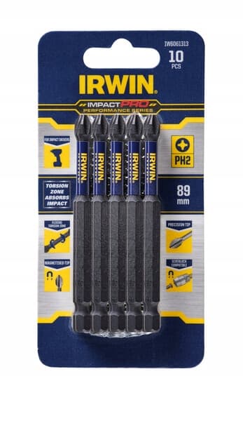 IRWIN pladeborehoved TIP PH2 x 89mm 10 stk.