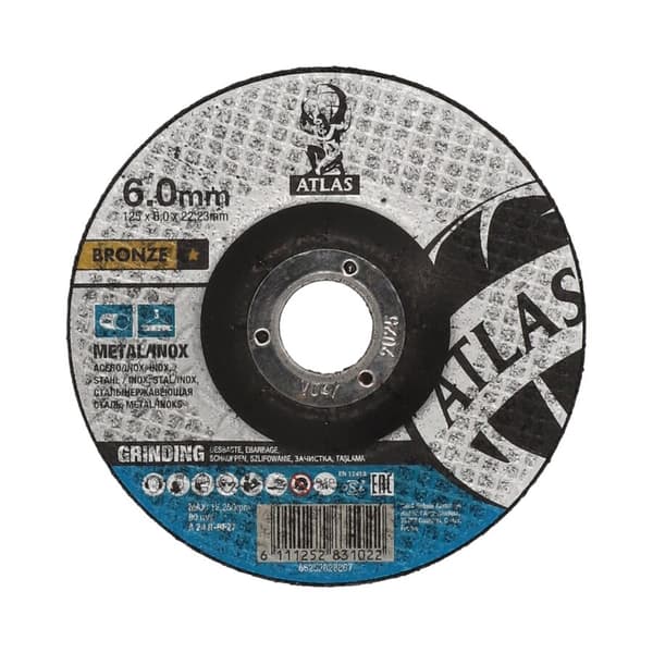METALSLIBESKIVER 125x6x22 mm NORTON ATLAS