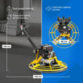 Miniatyrbild 4 av 9: Power glättare - 6,5 HP - 60 till 100 rpm