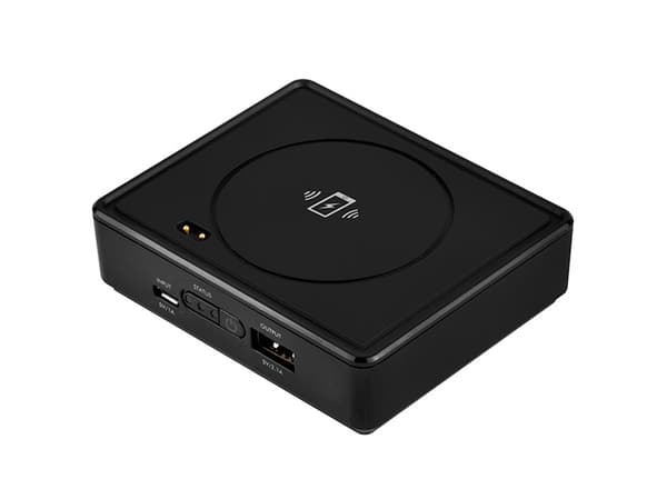 Silverstone QIB052, 5200 mAh, Lithium-Ion (Li-Ion), Trådløs lading, Sort