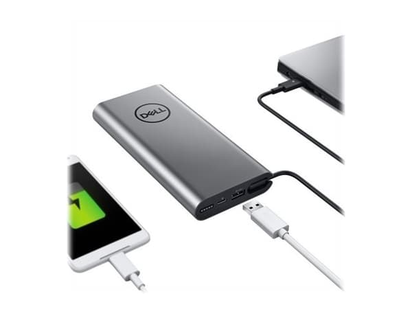 Dell Notebook Power Bank Plus PW7018LC - Strömförsörjningsbank - 1 x batteri - litiumjon - 65 Wh - silver - med 1 Year Basic Hardware Warranty Repair Silver