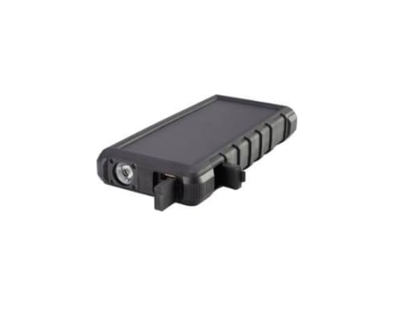 VOLTCRAFT SL-240, Svart, Universell, Rektangel, IP64, 24000 mAh, Solar