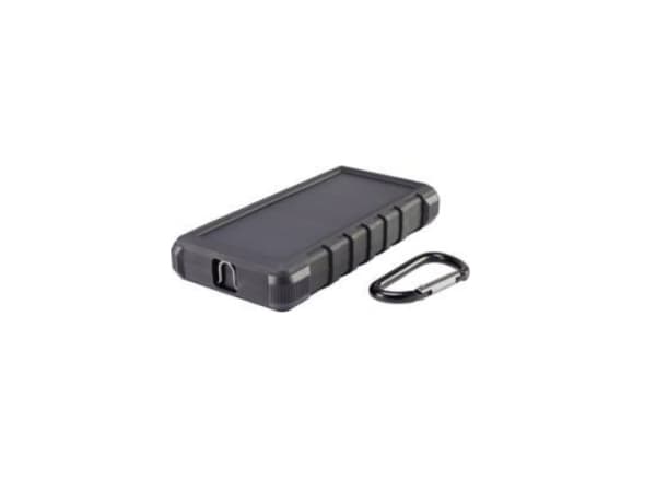 VOLTCRAFT SL-240, Svart, Universell, Rektangel, IP64, 24000 mAh, Solar