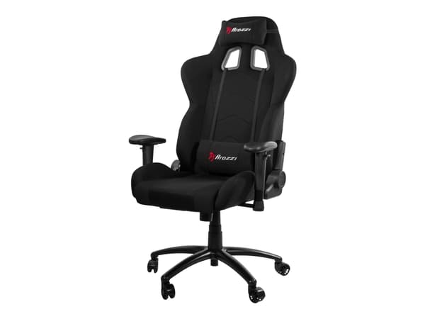 Arozzi Inizio - Stol - ergonomisk - armlener - T-formet - tipping - roterende - metall, nylon, stoff - svart