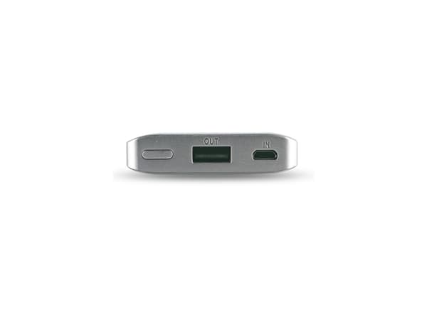 RealPower PB-4000 Fashion, 4000 mAh, Lithium Polymer (LiPo), Blå, Sølv