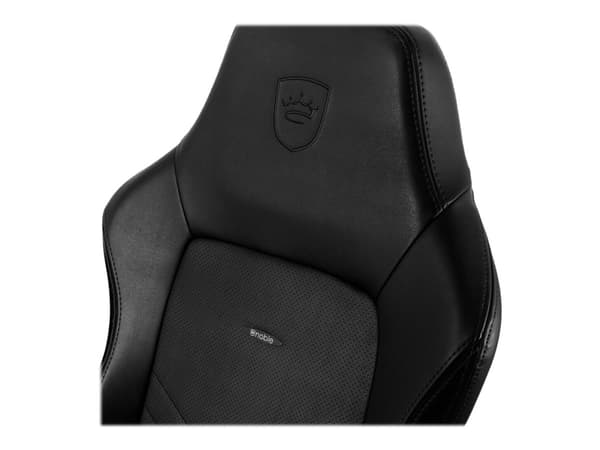 Noblechairs Hero - Stol - ergonomisk - armlener - T-formet - tipping - roterende - aluminium, polyuretan, stål, minneskumplast, polyuretan vegansk im