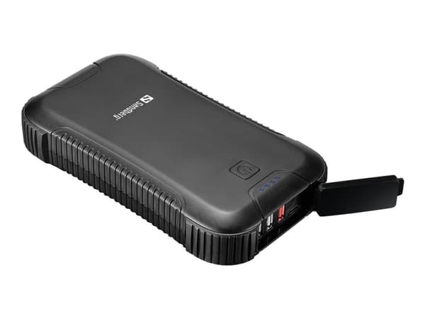 Sandberg Survivor PD45W - Strömförsörjningsbank - 30000 mAh - 111 Wh - 3 A - QC 3.0 - 4 utdatakontakter (3 x USB typ A, 24 pin USB-C)