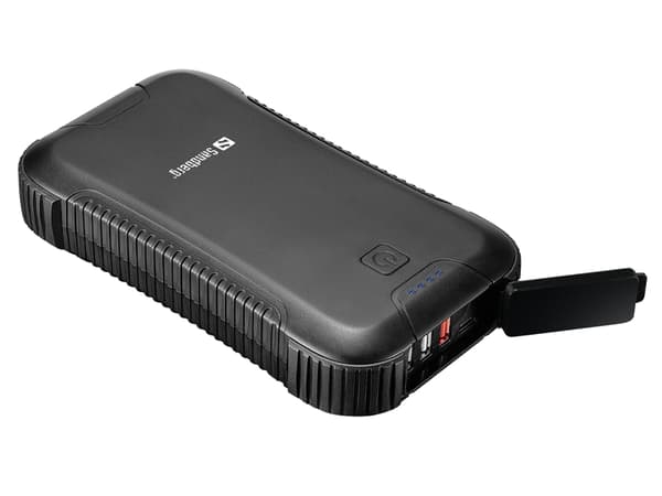 Sandberg Survivor PD45W - Strömförsörjningsbank - 30000 mAh - 111 Wh - 3 A - QC 3.0 - 4 utdatakontakter (3 x USB typ A, 24 pin USB-C)