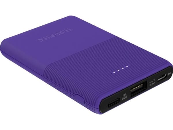 Terratec P50 Pocket, 5000 mAh, Lithium Polymer (LiPo), Lilla
