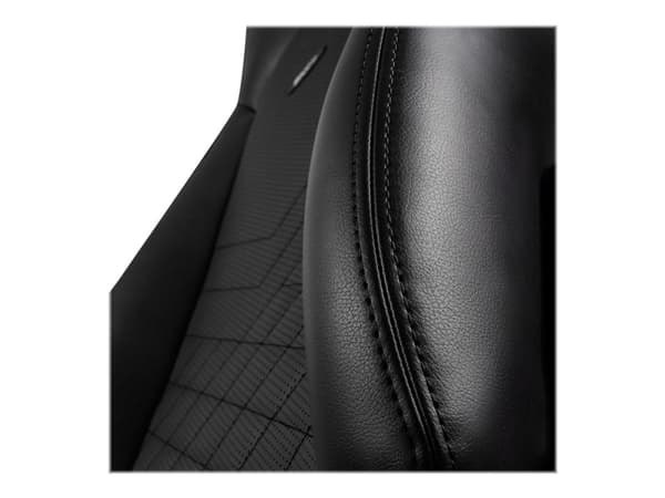 noblechairs ICON, pehmustettu istuin, Pehmustettu selkänoja, Musta, Musta, Tekonahka, Vaahto, Tekonahka, Vaahto