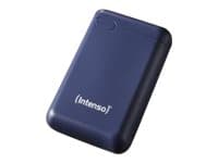 Intenso Powerbank XS5000 - Strømbank - 5000 mAh - 2.1 A - 2 utgangskontakter (USB, 24 pin USB-C) - på kabel: USB-C - blå Blå