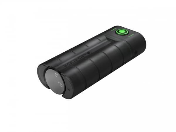 Ledlenser Flex7 Powerbank genopladelig inkl. 2 stk. 18650 batterier 6800 mAh