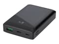 Pikkukuva 2 / 5: DELTACO ulkoinen akku 10 000 mAh, 1x USB-C PD, 1x USB-A, musta / PB-C1000