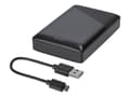 Pikkukuva 1 / 5: DELTACO ulkoinen akku 10 000 mAh, 1x USB-C PD, 1x USB-A, musta / PB-C1000